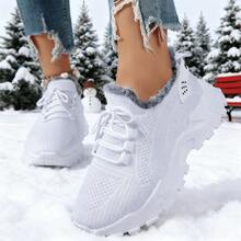 FZY Winter 2025 New Snow Sports Shoes, Women's Knee-High Boots - Women's Ankle Boots And Short Boots, Women's Knee-High Boots - Anti-Slip Winter Women's Lined Boots - Fashionable Mid-Calf Boots - Thick-Soled Women's Ankle Boots, Women's Western Boots - Lightweight And Shock-Absorbing Outdoor Sports Boots - Plus-Size Women's Fleece Boots, Elegant Thick-Soled Shoes - Elegant Women's Shoes - Cold-Proof And Warm Snow Boots, Suitable For Outdoor And Casual Winter Women's Boots - Flat Women's Boots, Black Boots - Brown Boots - Fur Boots, Are Perfect Christmas Decorations And Christmas Gifts. - 白色 - 查看 2