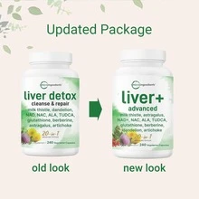 20-In-1 Botanical Complex Capsules | Milk Thistle, Dandelion, NAD, NAC, TUDCA | 240 Count, Vegan - 3 - Xem 2