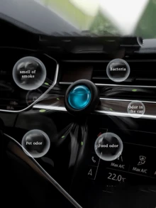 1pc New Car Fragrance Clip, Multi-Scent Ventilation Clip, 4ml Each, Long-Lasting Air Freshener, Odor Eliminating For Up To 30 Days - Multicolor - View 6