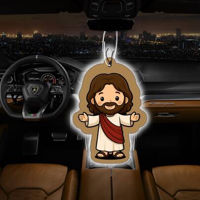 4 UNIDADES Cheirinho Aromatizante para Carro e Ambiente JESUS Abençoe seu ambiente - SMELL Premium
