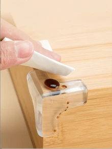 4/8/12/16 Pcs Silicone T-Shape Transparent Corner Guards, Super Sticky, All-Around Edge Safety Bumper Protectors, Suitable For Wooden, Marble, Glass And Metal Furniture Invisible Protection, Baby Safety Corner Guards, Furniture And Sharp Angle Baby Protection, T-Shape, Furniture, Corner Guards, Corner Strips