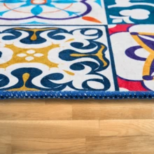 Soft Runner Rug - Washable Kitchen Rug - Non Slip Rug - Stain Resistant Rug - 60*150,60*200,80*200,80*300,100*200,120*180 Cm - Made In Türkiye - Multicolor - View 5