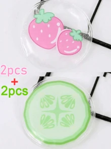 2/4pcs/Pair Gel Eye Mask, For Dark Circles And Puffy Eyes, Reusable Cute Cooling Ice Eye Pad, Under Eye Patches, Hot And Cold Eye Care Pack, Pain Relief Eye Mask And Relaxation, Used For Eye Strain, Smooth Fine Lines And Eye Recovery Surgery, A Must-Have For Travel