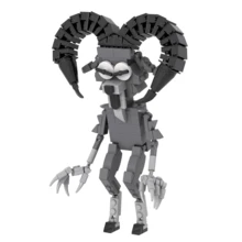 Rob-Lox 99nights In The Forest 艺术积木玩具，可放在书桌或架子上，打造神秘的猫头鹰和鹿生物 - 现代展示收藏品，独立风格，圣诞节 - 彩色 - 查看 6