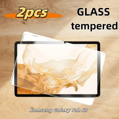 2pcs Tempered Glass Screen Protector, Compatible With Samsung Galaxy Tab S9 FE+/Galaxy Tab S6 Lite/Galaxy Tab A7/Galaxy Tab A -T510/T515/Galaxy Tab S6/Galaxy Tab S7 Plus/Galaxy Tab S8/Galaxy Tab S9/Galaxy Tab S6/Galaxy Tab A9 Plus/Galaxy Tab S8 Ultra/Galaxy Tab S10 Tablet Series, Essential Screen Protection For Daily Use, Office, Home, Waterproof, Anti-Scratch, Anti-Fall Screen Protection Essentials, Applicable To Daily Shield, Office, Home Daily Shield Office Home Pad Screen Protector Pad Accessories Shockproof Scratch Resistant