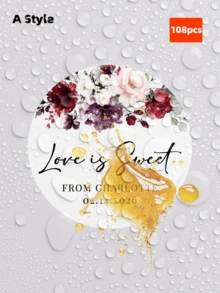 1-108 nhãn dán tùy chỉnh - Nhãn dán cá nhân hóa, nhãn dán tùy chỉnh ngày Valentine, nhãn dán tròn, nhãn dán chữ tùy chỉnh, nhãn dán trang trí ngày Valentine, trang trí nhà cửa ngày Valentine, nhãn dán họa tiết hoa, thích hợp để đóng gói quà tặng, phong bì, bao bì kẹo, quà tặng ngày Valentine. Nhiều màu sắc, nhiều mẫu mã khác nhau. Nhãn dán tường - Màu be - Xem 38