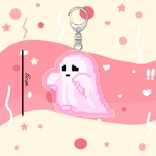 1个卡通图案钥匙扣吊坠/情侣及粉丝礼物/汽车钥匙链/包包吊坠 - 彩色 - 查看 2