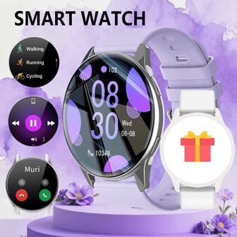 Smart Watch, Wireless Calling /Dial, Multi -Sport Mode, Calling Reminder And Rejection, SMS Reminder, Custom Wallpaper,For IPhone/Andriod