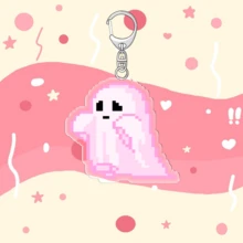 1个卡通图案钥匙扣吊坠/情侣及粉丝礼物/汽车钥匙链/包包吊坠 - 彩色 - 查看 16