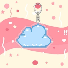 1个卡通图案钥匙扣吊坠/情侣及粉丝礼物/汽车钥匙链/包包吊坠 - 彩色 - 查看 14