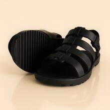 Combo Of 2 Pairs Of Lightweight Baby Girl Sandals - Everyday Comfort And Perfect Fit, In 4 Beautiful Colors, Sizes 17 To 24 - IMMEDIATE SHIPPING - Solo 1 par en negro - Ver 3