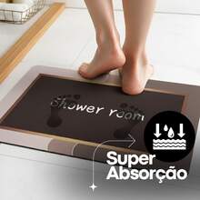 Non-Slip Bathroom Mat, Super Absorbent, Magic Mat, Quick Drying, Balcony, Entryway, Kitchen, Habitat - Tắm 14 - Xem 3