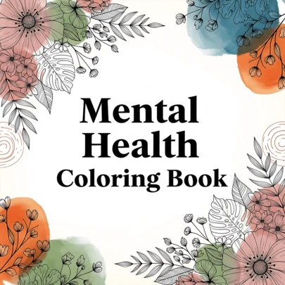 GDTME 成人心理健康涂色书系列：积极正念、平静冥想、温暖大胆的设计、舒适放松的插图、安静的涂色空间、24页厚纸，是生日、新年、情人节、返校礼物、办公用品和文具的理想之选。