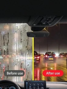 一套汽车玻璃清洁套装，包含挡风玻璃和后视镜玻璃清洁湿巾，可去除污垢，防止起雾，提高清晰度和视野，玻璃清洁保养套装 - 紅色 - 查看 2