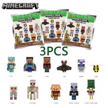 3 PIEZAS Minecraft Bolsa ciega con figuras mini oficialmente ...