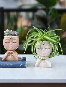 棕色大脸女孩装饰品是一款绝佳的户外装饰品。家居装饰品包括花盆、阳台装饰品、房间装饰、派对礼物、乔迁礼物和各种摆件。 - 彩色 - 查看 10