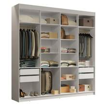Ropero Closet Madesa Venus 216cm 4 Cajones Blanco 1 - Blanco - Ver 9