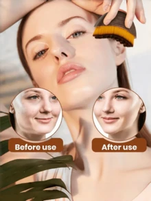 Facial Massage Lymph Brush, Upgraded Handle With Case Makeup Brush, Ergonomic Design To Fit Facial Contours, For Facial And Jawline Massage, Soft Bristles Won't Irritate Skin, Suitable For All Skin Types, Best Gift For Women - Multicolor - View 6