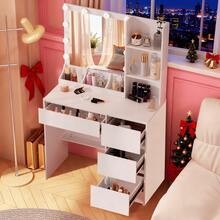New Dressing Table With 10 LED Lights Mirror 4 Drawers Vanity Make Up Desk Set - White - View 10