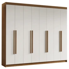Ropero Closet Madesa Venus 8 Puertas 216cm Marrón/Blanco 1 - Multicolor - Ver 12