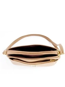 Elegant Crossbody Bag: Compact, Spacious, And Stylish - Beige - View 4