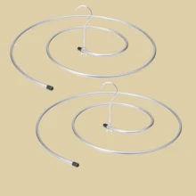 Móc treo quần áo gấp, Giá treo quần áo xoắn ốc cho ga trải giường, Giá phơi đồ giường, Dây phơi quần áo sáng tạo tròn, Có sẵn màu trắng và bạc - Bạc - Xem 16