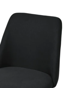 Goeurvant Silla de Comedor Ergonómica Moderna con Respaldo Curvo - Juego de 2 piezas / 4 piezas / 6 piezas - Negro - Ver 9