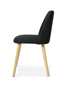 Goeurvant Silla de Comedor Ergonómica Moderna con Respaldo Curvo - Juego de 2 piezas / 4 piezas / 6 piezas - Negro - Ver 8