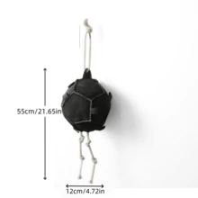 1 Bola de Treinamento Interativa em Formato de Cenoura, em Tecido Oxford Preto, Brinquedo Hexagonal Preto para Cavalos, Durável e Adequada para Esportes e Exercícios com Cavalos - Multicolorido - Ver 6