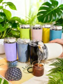 Stainless Steel Vacuum Insulated Travel Mug, Featuring Luxurious Design Language, Efficient Insulation System, Compact Yet Sophisticated, Turning Daily Hydration Into A Flowing Ritual