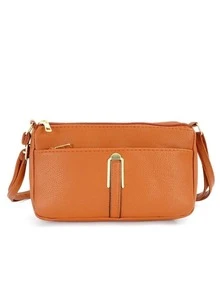 Elegant Crossbody Bag: Compact, Spacious, And Stylish - Orange - View 1