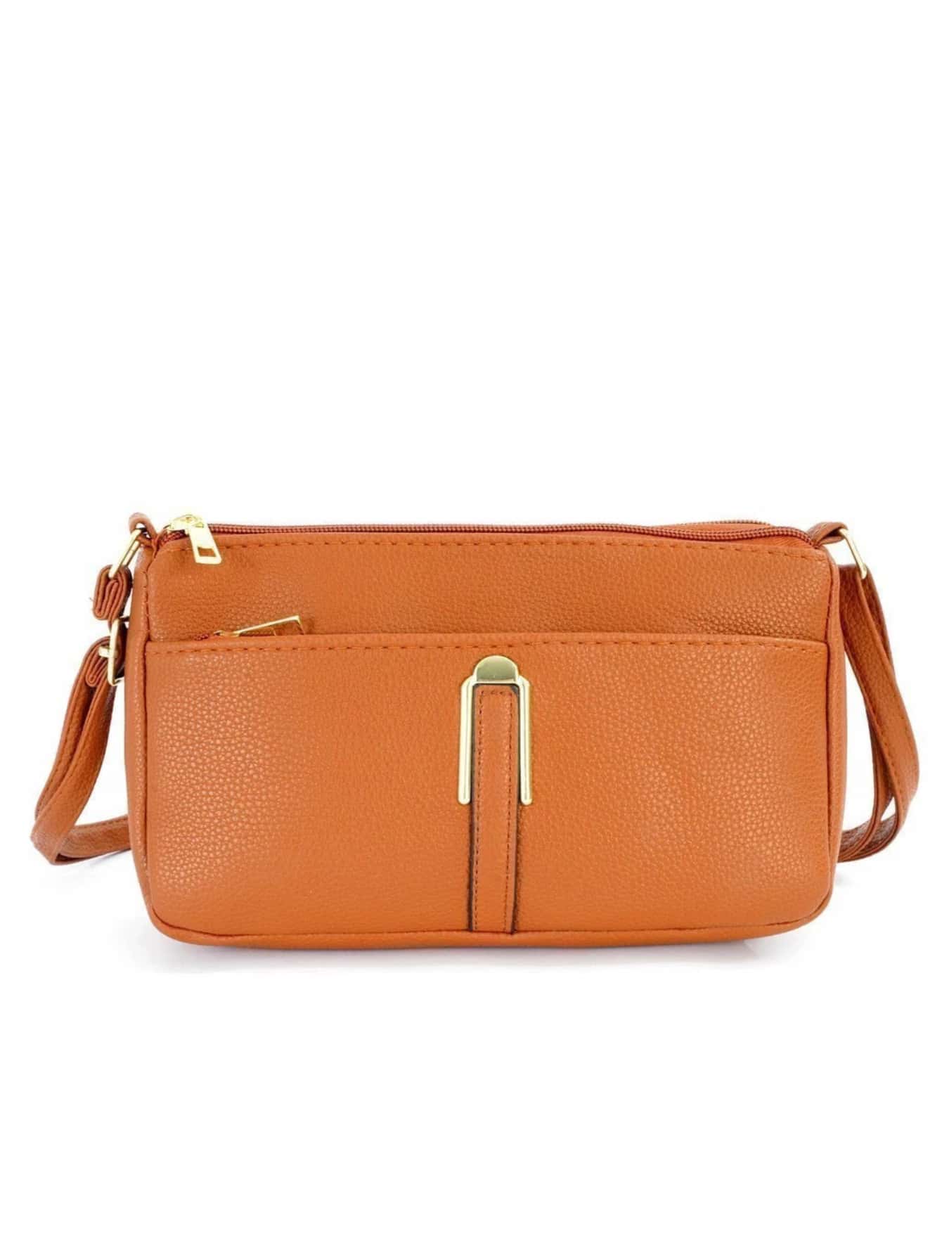 Elegant Crossbody Bag: Compact, Spacious, And Stylish - Orange - View 1