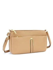 Elegant Crossbody Bag: Compact, Spacious, And Stylish - Rust Brown - View 4