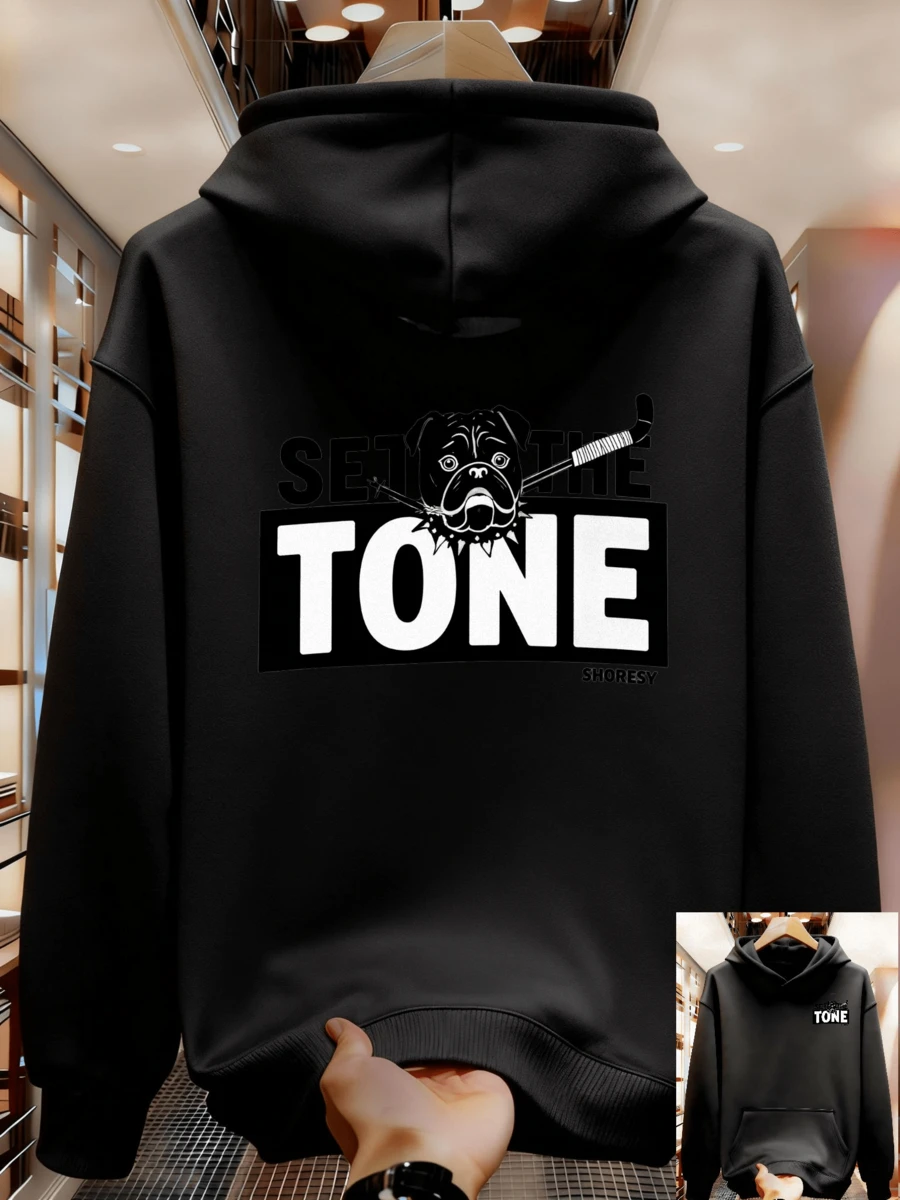 Fashionable Autumn Sweatshirts For Men - 黑色 - 查看 1