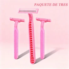 Afeitadora, afeitadora femenina, afeitadora femenina manual, con lubricación de aloe vera, adecuada para peluquerías, salones de belleza y uso en viajes.