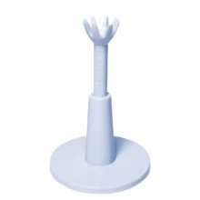 Adjustable Golf Ball Tee, Raise Swing Height Golf Accessories, Durable Multi-Prong Ball Stand Reduces Friction, Solid Sky Blue & White - Multicolor - View 9