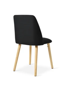 Goeurvant Silla de Comedor Ergonómica Moderna con Respaldo Curvo - Juego de 2 piezas / 4 piezas / 6 piezas - Negro - Ver 6