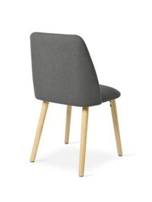 Goeurvant Silla de Comedor Ergonómica Moderna con Respaldo Curvo - Juego de 2 piezas / 4 piezas / 6 piezas - Gris - Ver 8