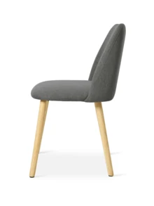 Goeurvant Silla de Comedor Ergonómica Moderna con Respaldo Curvo - Juego de 2 piezas / 4 piezas / 6 piezas - Gris - Ver 9