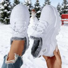 FZY Winter 2025 New Snow Sports Shoes, Women's Knee-High Boots - Women's Ankle Boots And Short Boots, Women's Knee-High Boots - Anti-Slip Winter Women's Lined Boots - Fashionable Mid-Calf Boots - Thick-Soled Women's Ankle Boots, Women's Western Boots - Lightweight And Shock-Absorbing Outdoor Sports Boots - Plus-Size Women's Fleece Boots, Elegant Thick-Soled Shoes - Elegant Women's Shoes - Cold-Proof And Warm Snow Boots, Suitable For Outdoor And Casual Winter Women's Boots - Flat Women's Boots, Black Boots - Brown Boots - Fur Boots, Are Perfect Christmas Decorations And Christmas Gifts. - 白色 - 查看 3