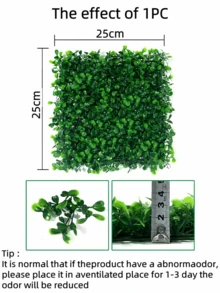 1/4Pcs Artificial Grass Boxwood Panels Topiary Hedge Plant Wall With UV Protection,Privacy Hedge Screen Sun Protected Suitable For Events,Outdoor,Indoor,Garden,Fence,Backyard Walls,Patio,Garden,Yard, Walkways,Backdrop,Interior And Exterior Or Your Own Creative Design On Party, Wedding,Christmas Decorations - Green - View 9