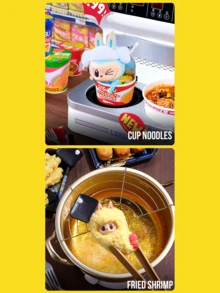 Bộ sưu tập búp bê mini Labubu POP MART THE MONSTERS Crazy Supermarket Series - 12 mô hình thường + 1 mô hình ẩn (bao bì hình lập phương 7.5cm³), đồ chơi sưu tầm chủ đề siêu thị dễ thương, bao gồm sữa, mì cốc, cơm nắm, bánh mì sandwich, v.v. Các mô hình nhân vật thực phẩm đáng yêu, có thể trưng bày trên kệ/bàn làm việc, lý tưởng cho sinh nhật, ngày lễ, kỷ niệm, Giáng sinh, Ngày Valentine, quà tặng bất ngờ cho bạn bè, quà tặng tiệc tùng và người hâm mộ anime. - Nhiều màu - Xem 6