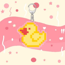 1个卡通图案钥匙扣吊坠/情侣及粉丝礼物/汽车钥匙链/包包吊坠 - 彩色 - 查看 9