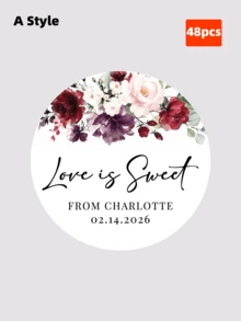 1-108 nhãn dán tùy chỉnh - Nhãn dán cá nhân hóa, nhãn dán tùy chỉnh ngày Valentine, nhãn dán tròn, nhãn dán chữ tùy chỉnh, nhãn dán trang trí ngày Valentine, trang trí nhà cửa ngày Valentine, nhãn dán họa tiết hoa, thích hợp để đóng gói quà tặng, phong bì, bao bì kẹo, quà tặng ngày Valentine. Nhiều màu sắc, nhiều mẫu mã khác nhau. Nhãn dán tường - Màu be - Xem 45