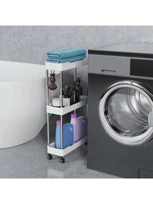 Multiple Layers Floor Standing Pushcart Storage Rack For Bathroom, Kitchen, Living Room Space Saving Outdoor Decor - Multicolor - View 12