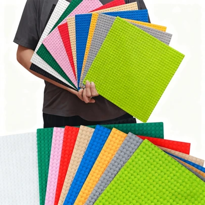 32*32 Dots Small Grain Single-Layer Classic Building Block Base Plate, DIY Assembly Building Block Wall Compatible With Brand Toys Puzzle Toys, Halloween/Thanksgiving/Christmas/Birthday Gift, Easter Gift, Christmas Stocking Stuffer, Christmas Stocking Filler