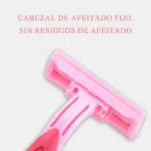 Afeitadora, afeitadora femenina, afeitadora femenina manual, con lubricación de aloe vera, adecuada para peluquerías, salones de belleza y uso en viajes.