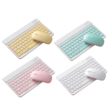 Teclado inalámbrico con ratón, mejor  mini teclado mecánico inalámbrico ratón bambú led retroiluminado cherry gaitelon switchtable teclado inalámbrico - Multicolor - Ver 2