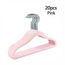 20pcs Baby Clothes Hangers, Velvet Children's Hangers - Non-Slip Hangers For Infant, Toddler Clothing, Lightweight And Durable Baby Clothes Hangers - Multicolor - View 9