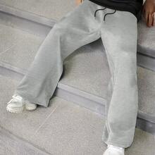 Oversized Sweatpants, Gothic Urban Street Alternative Style - Xám - Xem 9